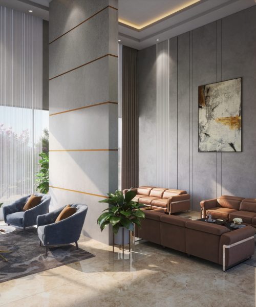 Waiting area in Cosmopolis